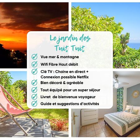 Le Jardin Des Tuit Tuit * Vue Mer * Cozy Saint-Leu Eksteriør billede